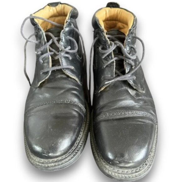 Black Italian Leather Boots main image 4